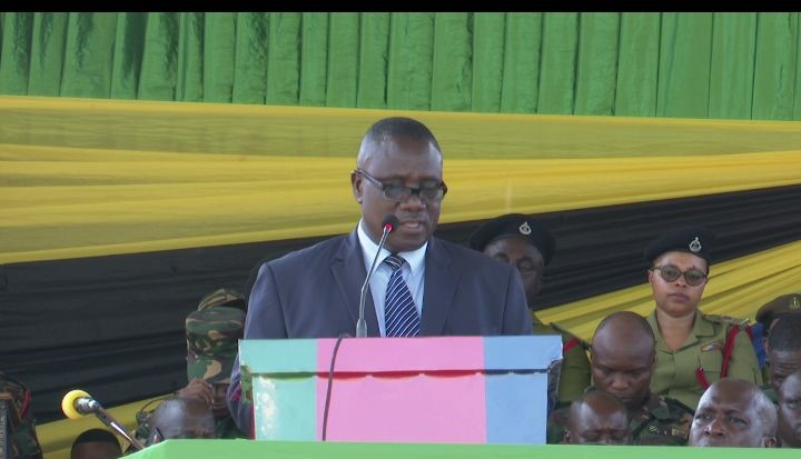 Mgeni rasmi katika sherehe ya Ufungaji Naibu Waziri wa Wizara ya Mambo ya ndani Mh.Jumanne Sagini 21 feb, 2023