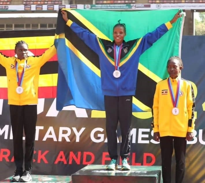 Magdalena Shauri  aipeperusha vyema Bendera ya Tanzania kwa upande wa Wanawake