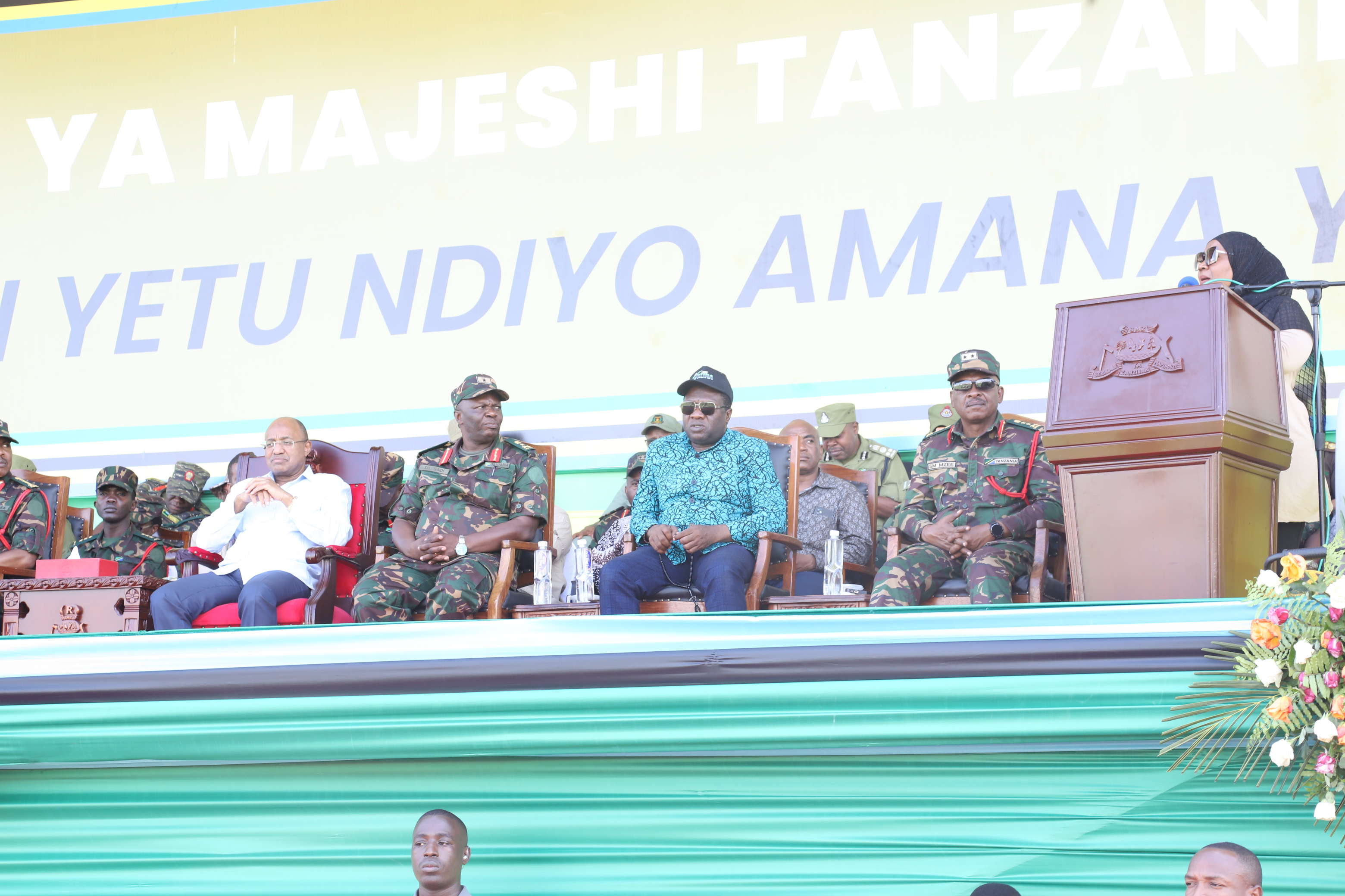 Mh.Dkt Hussein Ali Mwinyi kwenye ufunguzi wa mashindano ya BAMMATA yaliyofunguliwa tarehe 06 September 2025 Visiwani Zanzibar. 