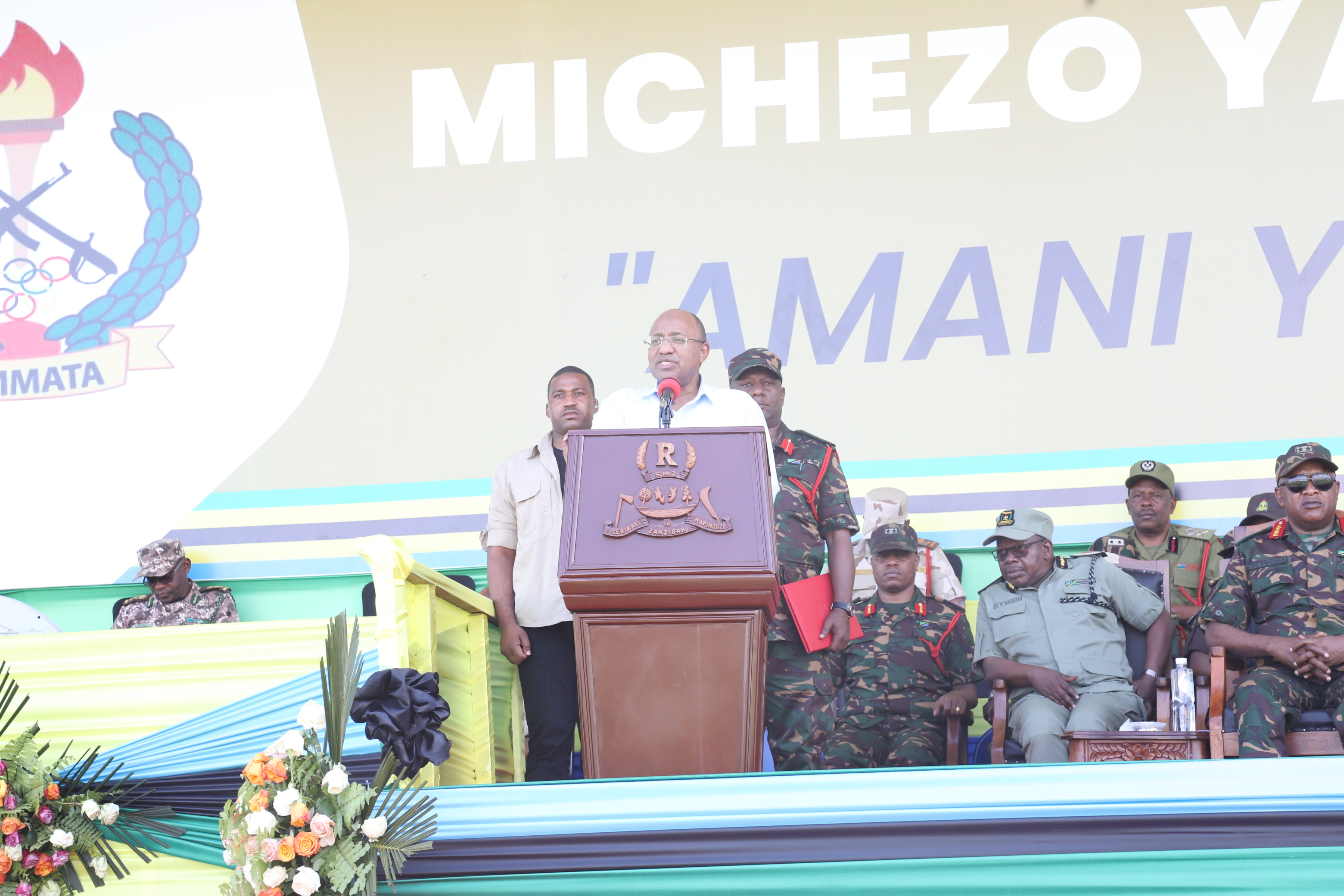 Rais wa Zanzibar na Mwenyekiti wa Baraza la Mapinduzi Mh.Dkt Hussein Ali Mwinyi akifungua michezo ya BAMMATA 2025 visiwani Zanzibar kwenye uwanja wa Mao 