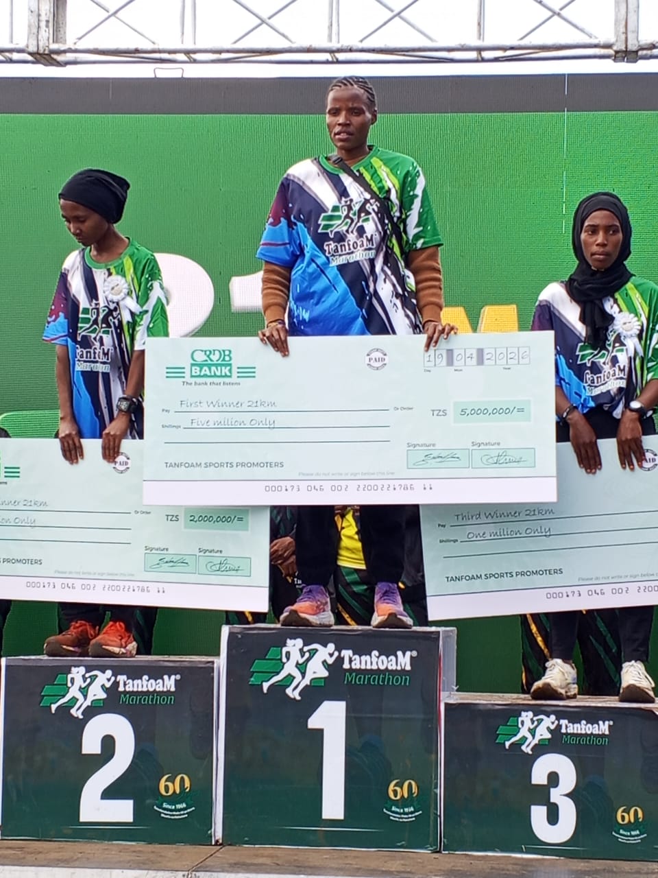 JWTZ YANG’ARA KWA KISHINDO TANFOAM MARATHON 2026 ARUSHA