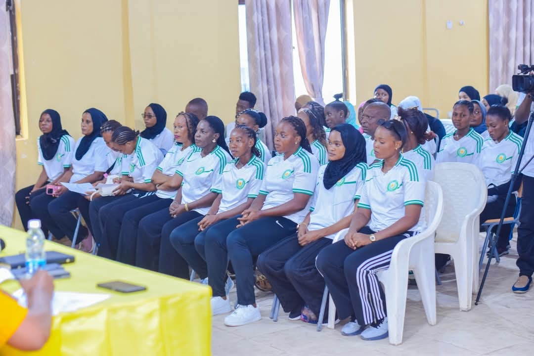 Timu ya Taifa ya mchezo wa Mpira wa Pete (Netball) kwenya Hafla ya kukabidhiwa Bendera ya Zanzibar 
